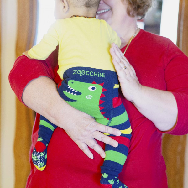 Βρεφικό Κολάν + Καλτσάκια (Σετ) Zoocchini Devin The Dinosaur