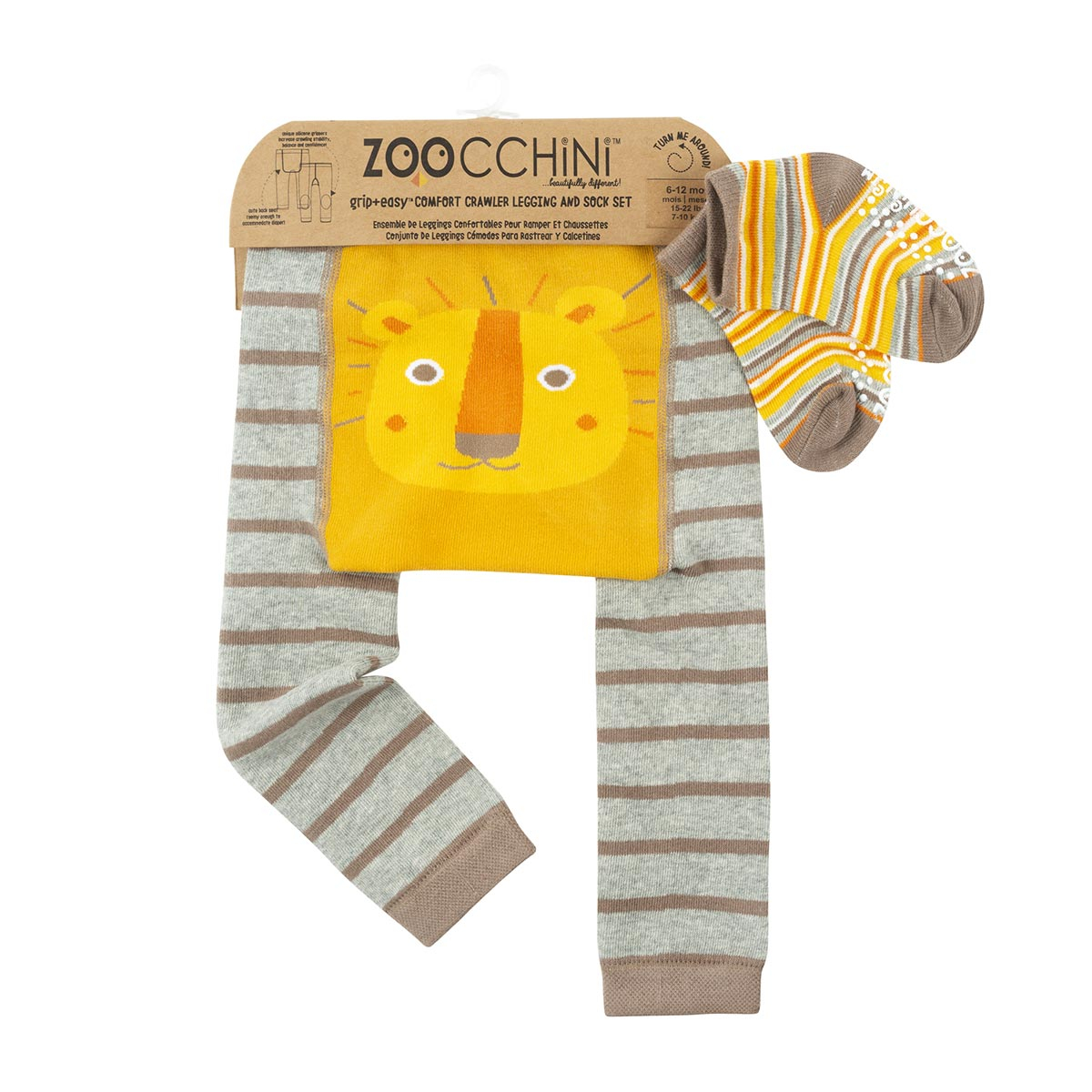 Βρεφικό Κολάν + Καλτσάκια (Σετ) Zoocchini Lio The Lion 12-18 Μηνών Home Ένδυση Παιδική - Βρεφική Σπιτιού Παιδικά & Βρεφικά Αξεσουάρ Ένδυσης Spitishop