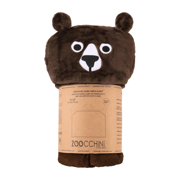 Κουβέρτα Fleece Με Κουκούλα (127x91.5) Zoocchini Bear