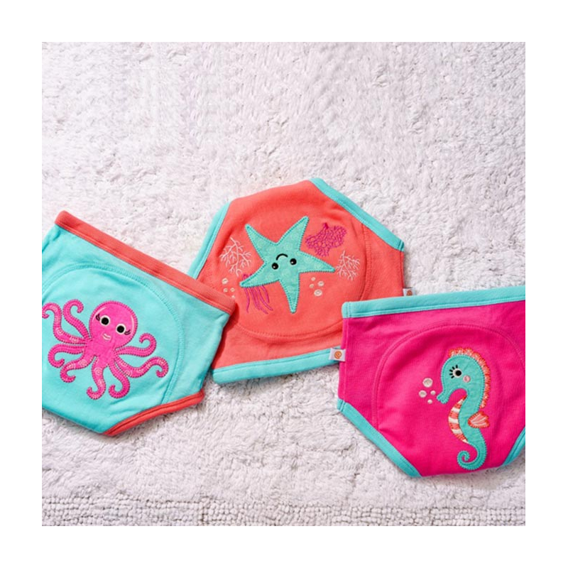 Σλιπ Εκπαιδευτικά (Σετ 3τμχ) Zoocchini Ocean Pals Girls