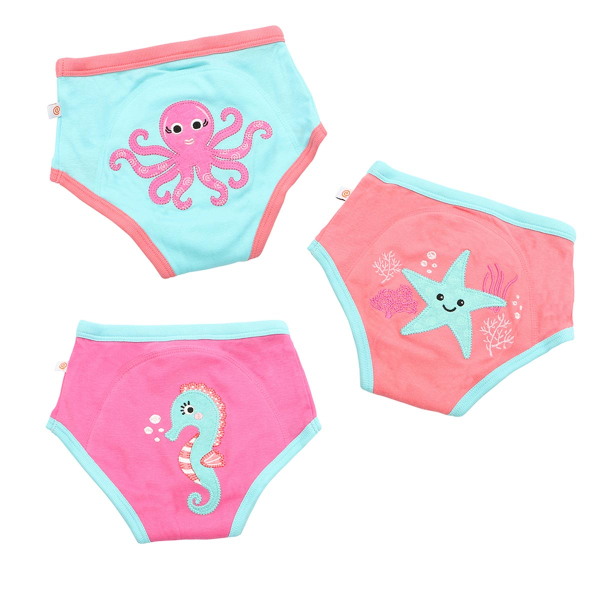 Σλιπ Εκπαιδευτικά (Σετ 3τμχ) Zoocchini Ocean Pals Girls