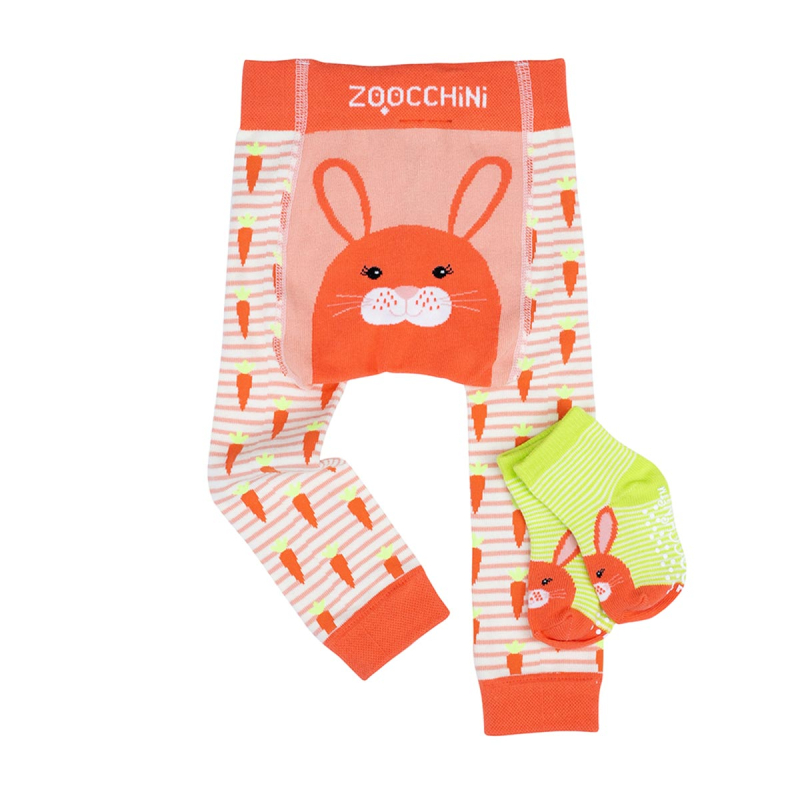 Βρεφικό Κολάν + Καλτσάκια (Σετ) Zoocchini Bunny