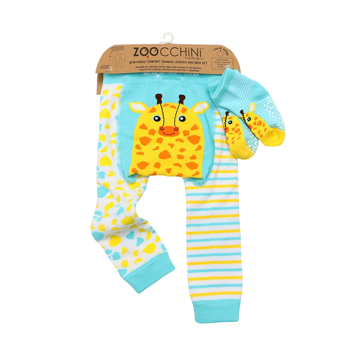 Βρεφικό Κολάν + Καλτσάκια (Σετ) Zoocchini Giraffe 6-12 Μηνών Home Ένδυση Παιδική - Βρεφική Σπιτιού Παιδικά & Βρεφικά Αξεσουάρ Ένδυσης Spitishop