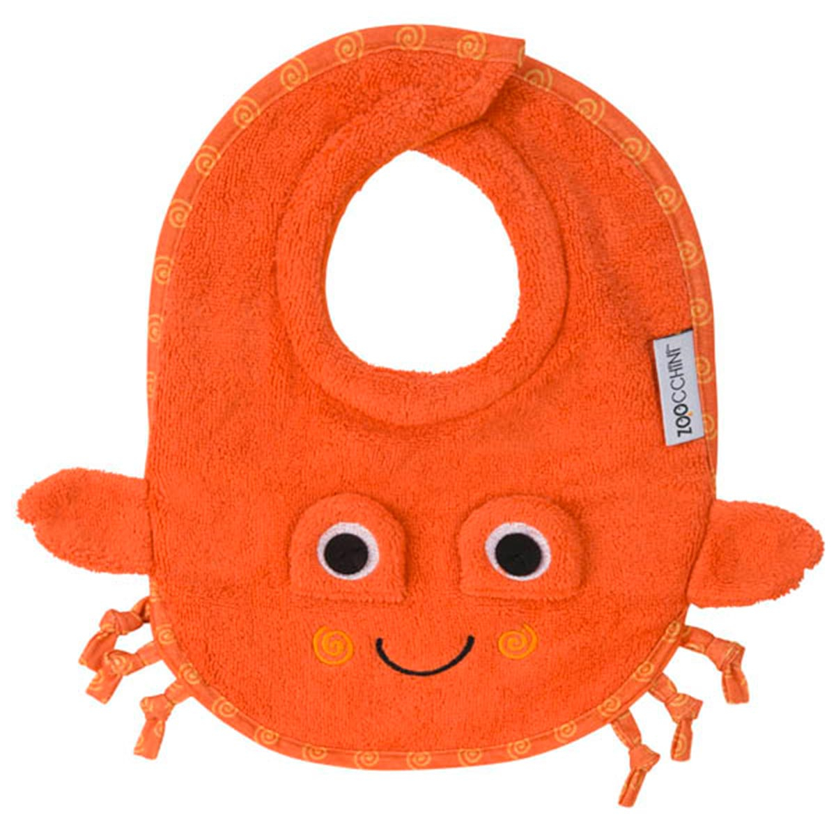 Σαλιάρα 0+ Μηνών (28X23) Zoocchini Charlie The Crab Home Βρεφικά Σαλιάρες Βρεφικές Spitishop