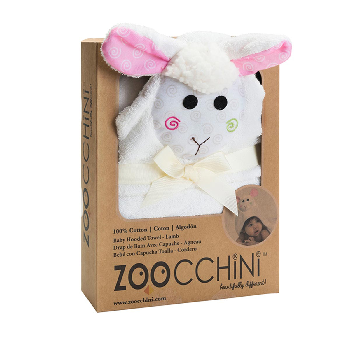 Βρεφική Κάπα (77X77) Zoocchini Lola The Lamb Home Βρεφικά Προίκα Μωρού Κάπες Βρεφικές Spitishop