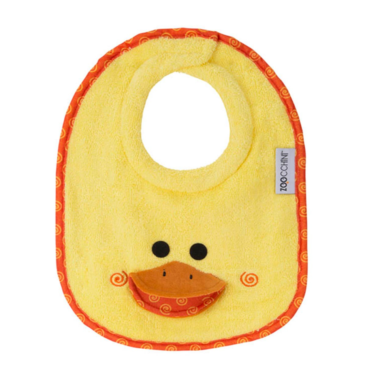 Σαλιάρα 0+ Μηνών (28X23) Zoocchini Puddles The Duck Home Βρεφικά Σαλιάρες Βρεφικές Spitishop