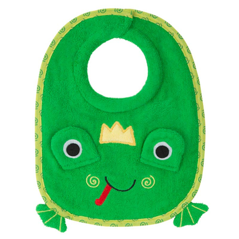 Σαλιάρα 0+ Μηνών (28X23) Zoocchini Flippy The Frog Home Βρεφικά Σαλιάρες Βρεφικές Spitishop