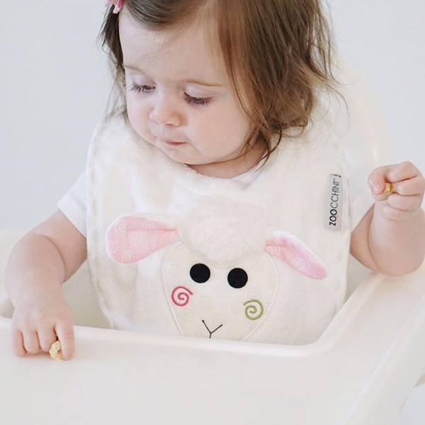 Σαλιάρα 0+ Μηνών (28x23) Zoocchini Lola The Lamb