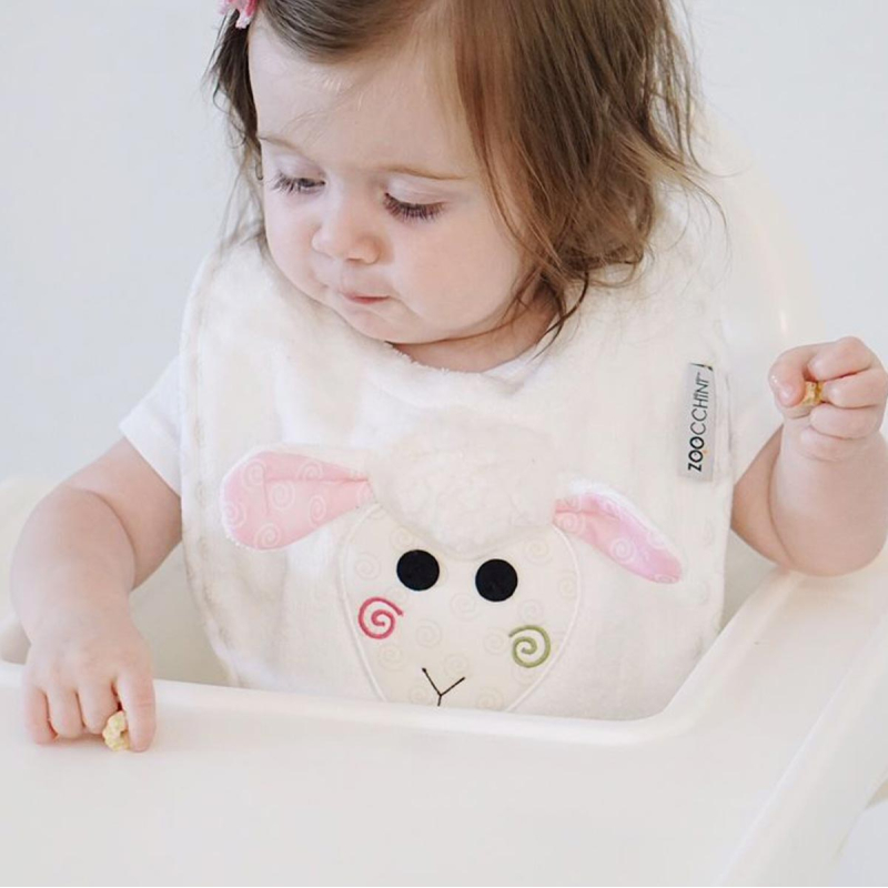 Σαλιάρα 0+ Μηνών (28x23) Zoocchini Lola The Lamb