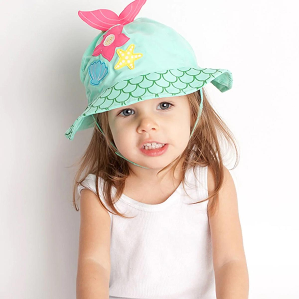 Παιδικό Καπέλο Με Προστασία UV Zoocchini Mermaid