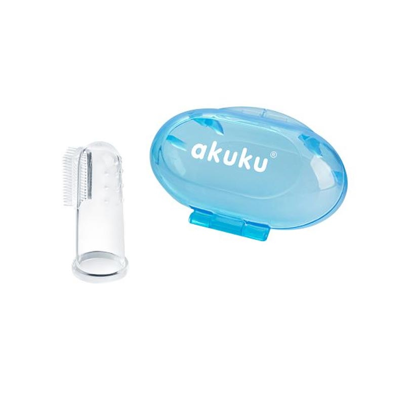 Δακτυλική Οδοντόβουρτσα Μωρού Akuku Γαλάζιο A0263 216131