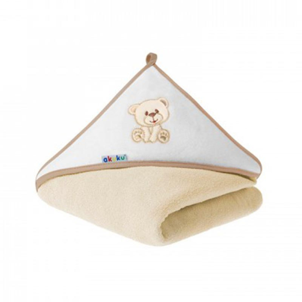 Βρεφική Κάπα (100x100) Akuku Αρκουδάκι Κρεμ A1252