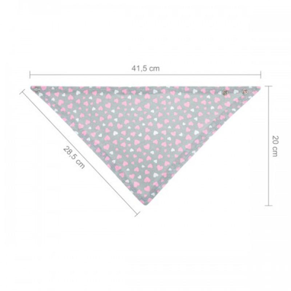 Σαλιάρα-Μπαντάνα (20x41.5) Akuku Καρδούλες A1505