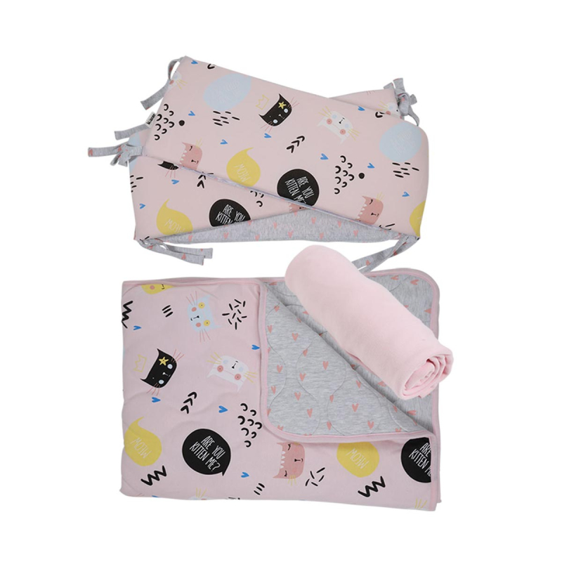 Σετ Κούνιας 3τμχ Minene Kitten