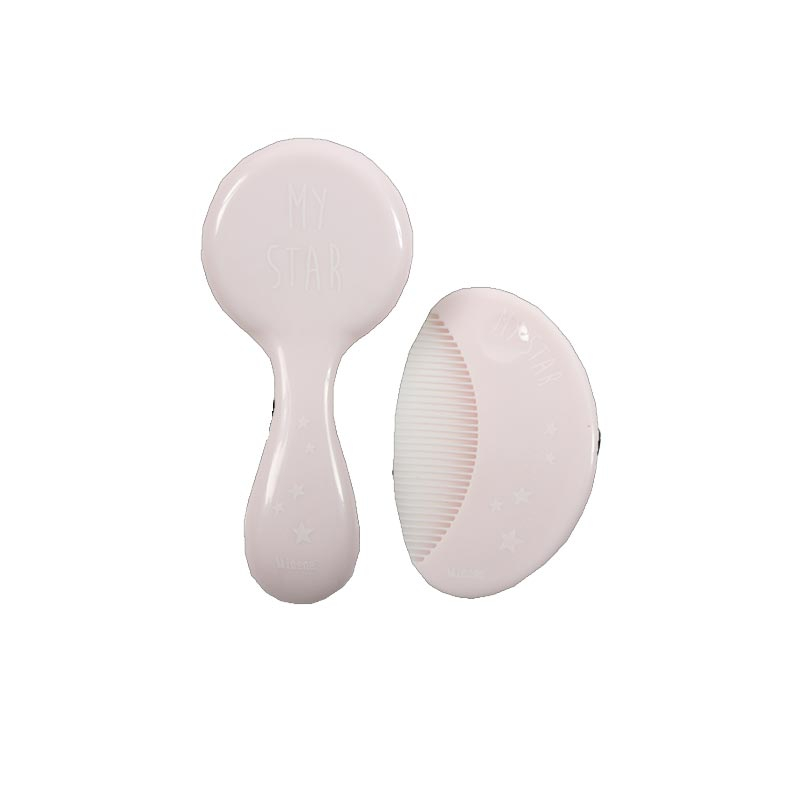 Βρεφικό Σετ Βούρτσα + Χτένα Minene Hair Pink