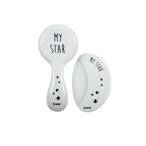 Βρεφικό Σετ Βούρτσα + Χτένα Minene Hair White