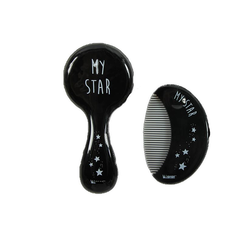 Βρεφικό Σετ Βούρτσα + Χτένα Minene Hair Black