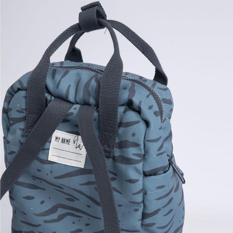 Σχολική Τσάντα Νηπιαγωγείου (23X13X29) Minene Blue Zebra Home Παιδικά Παιδικές Τσάντες Spitishop