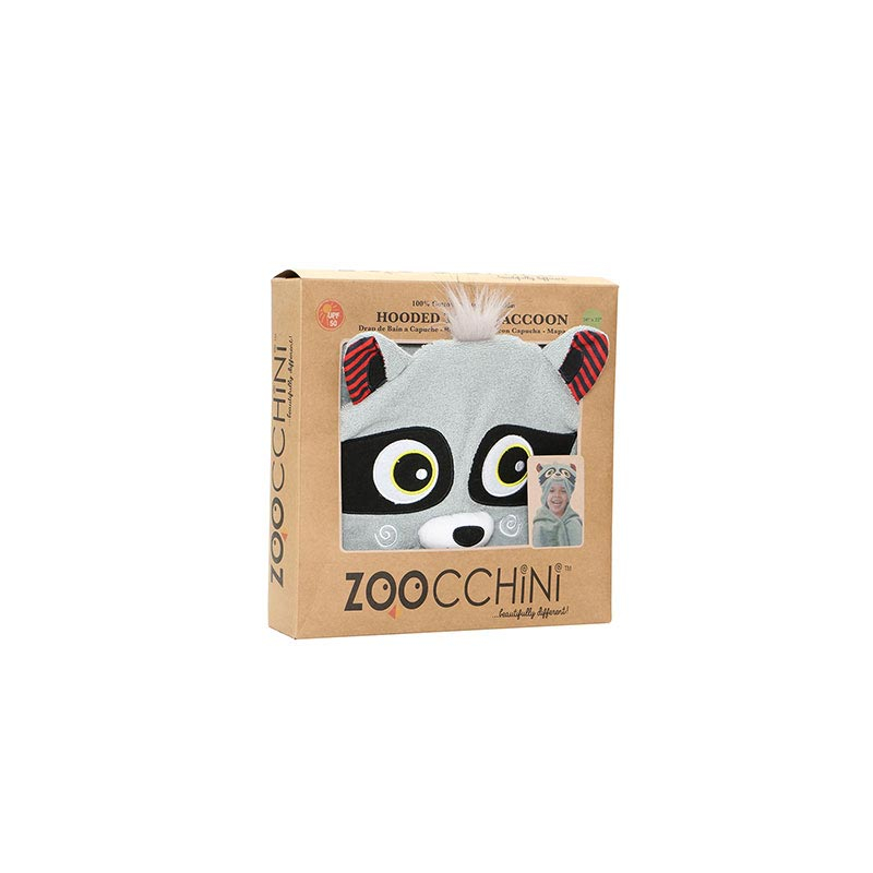 Παιδική Πετσέτα με Κουκούλα Zoocchini Rocco The Raccoon Home Παιδικά Πόντσο Spitishop