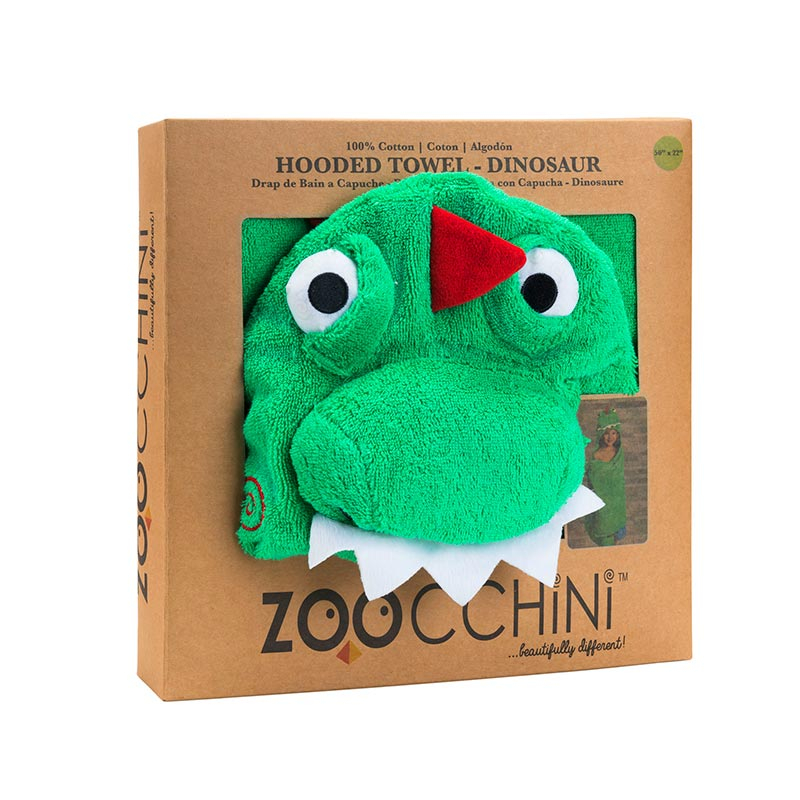 Παιδική Πετσέτα με Κουκούλα Zoocchini Devin The Dinosaur Home Παιδικά Πόντσο Spitishop