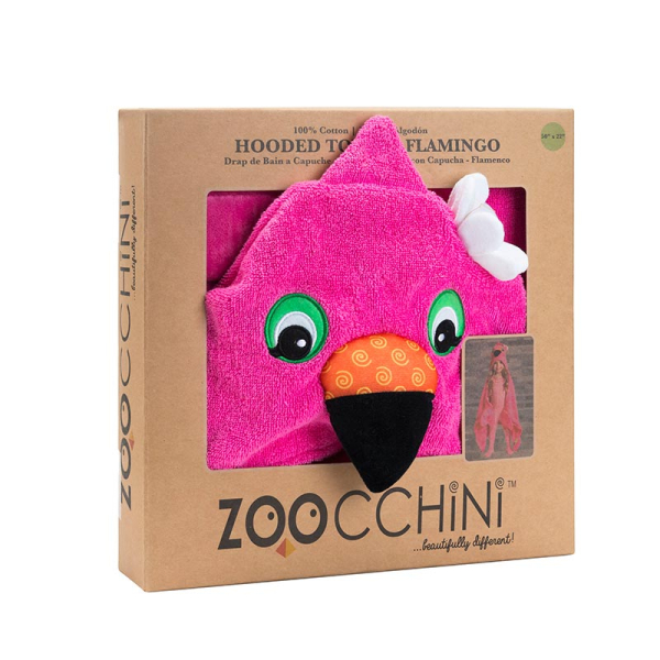 Παιδική Πετσέτα Με Κουκούλα Zoocchini Franny The Flamingo