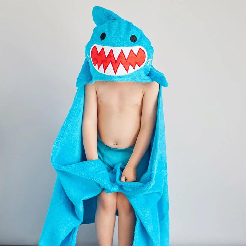Παιδική Πετσέτα Με Κουκούλα Zoocchini Sherman The Shark