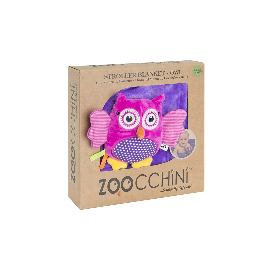 Κουβέρτα Fleece Αγκαλιάς (68 5X100) Zoocchini Owl Home Βρεφικά Προίκα Μωρού Κουβέρτες Βρεφικές Spitishop
