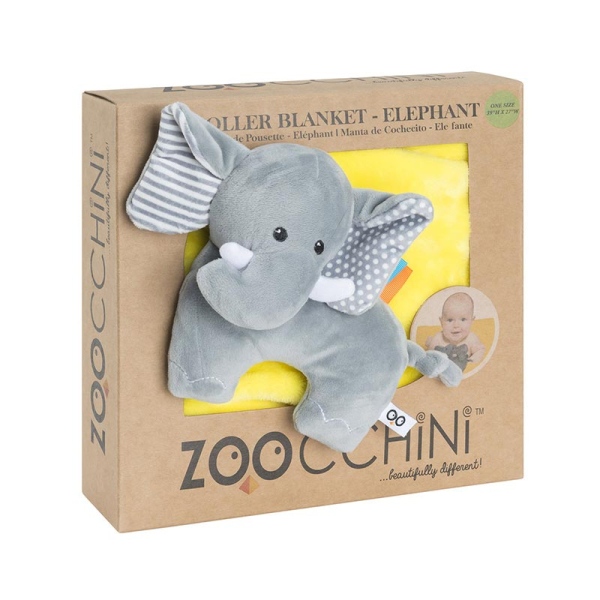 Κουβέρτα Fleece Αγκαλιάς (68.5x100) Zoocchini Elephant