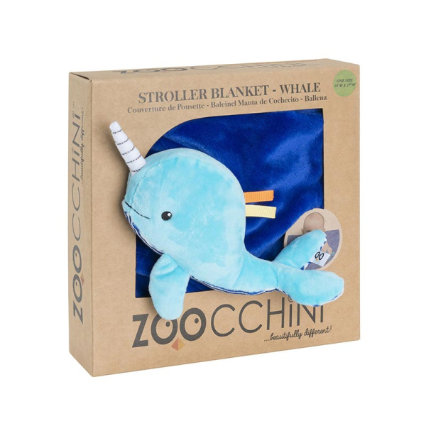 Κουβέρτα Fleece Αγκαλιάς (68.5x100) Zoocchini Whale
