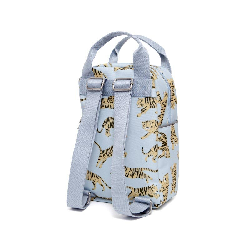 Σχολική Τσάντα Νηπιαγωγείου (20X10X29) Petit Monkey Tigers Ptm-Bp7-S Grey Home Παιδικά Παιδικές Τσάντες Spitishop
