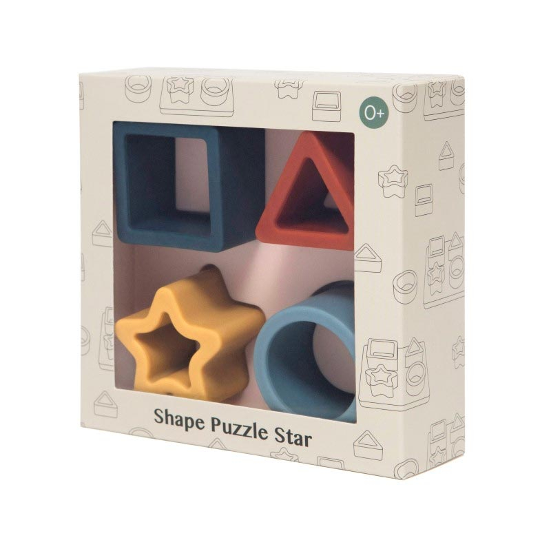 Παζλ Σιλικόνης με 4 Σφηνώματα Petit Monkey Ptm-Pmg027 Home Παιχνίδια Spitishop