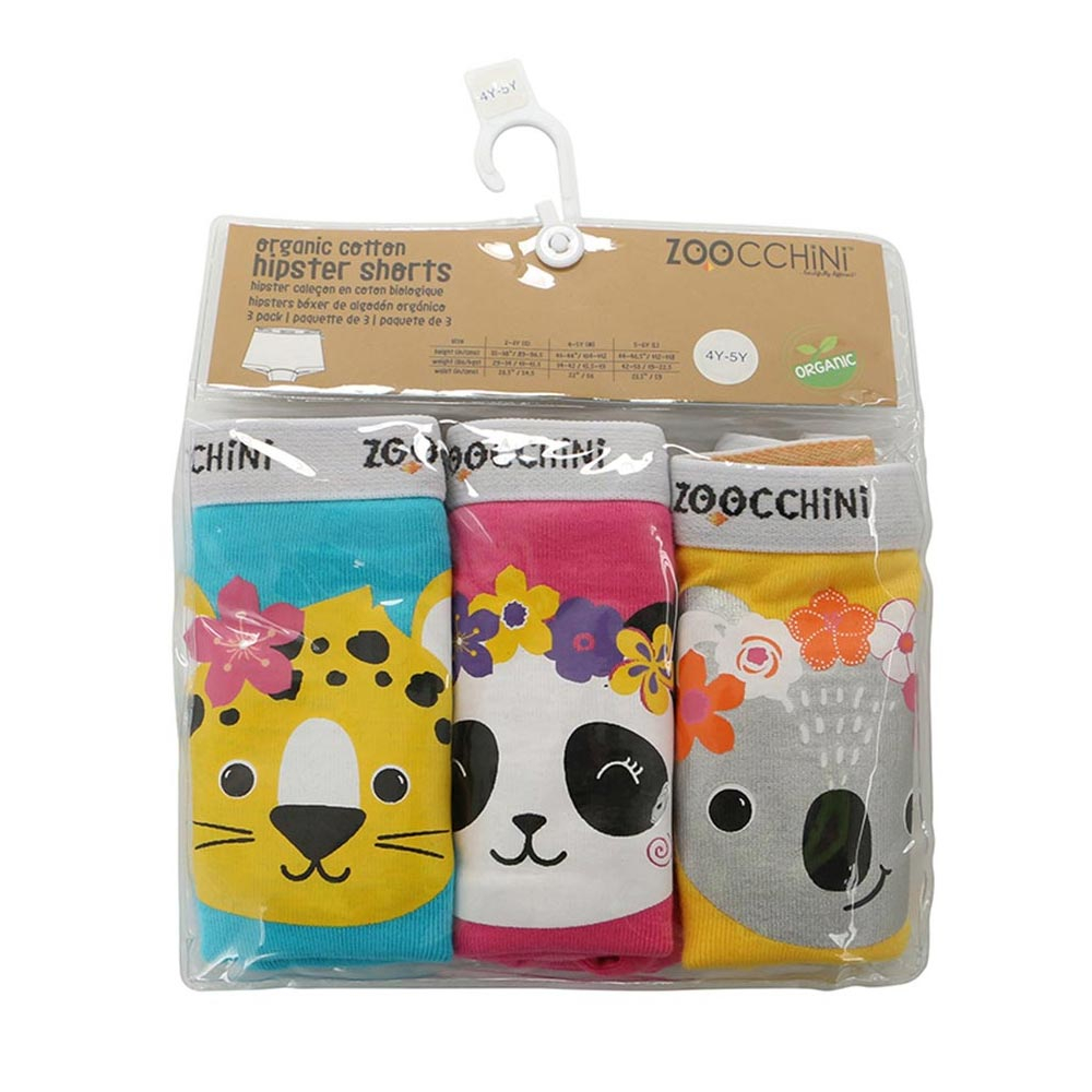 Μπόξερ Παιδικά (Σετ 3Τμχ) Zoocchini Flower Power 2-3 Ετών Home Ένδυση Παιδική - Βρεφική Σπιτιού Εσώρουχα Spitishop