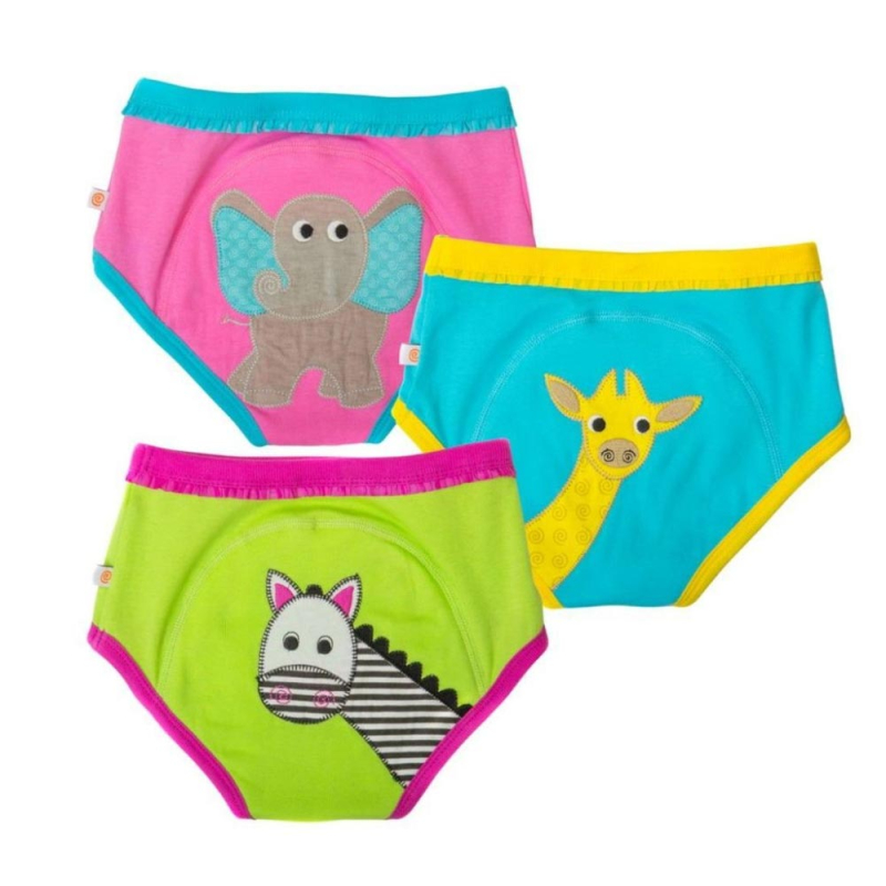 Σλιπ Εκπαιδευτικά (Σετ 3τμχ) Zoocchini Safari Friends Girls