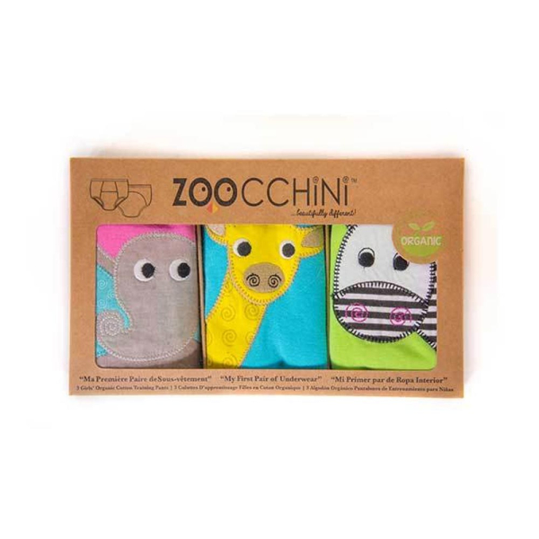 Σλιπ Εκπαιδευτικά (Σετ 3τμχ) Zoocchini Safari Friends Girls