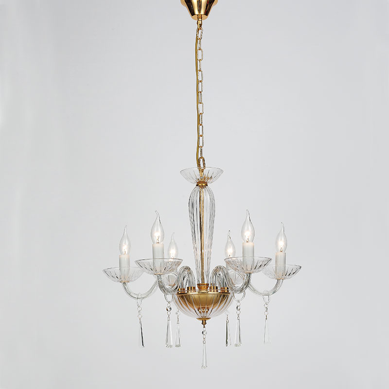 Πολυέλαιος Οροφής Aca Violet BLK80286PCG Gold