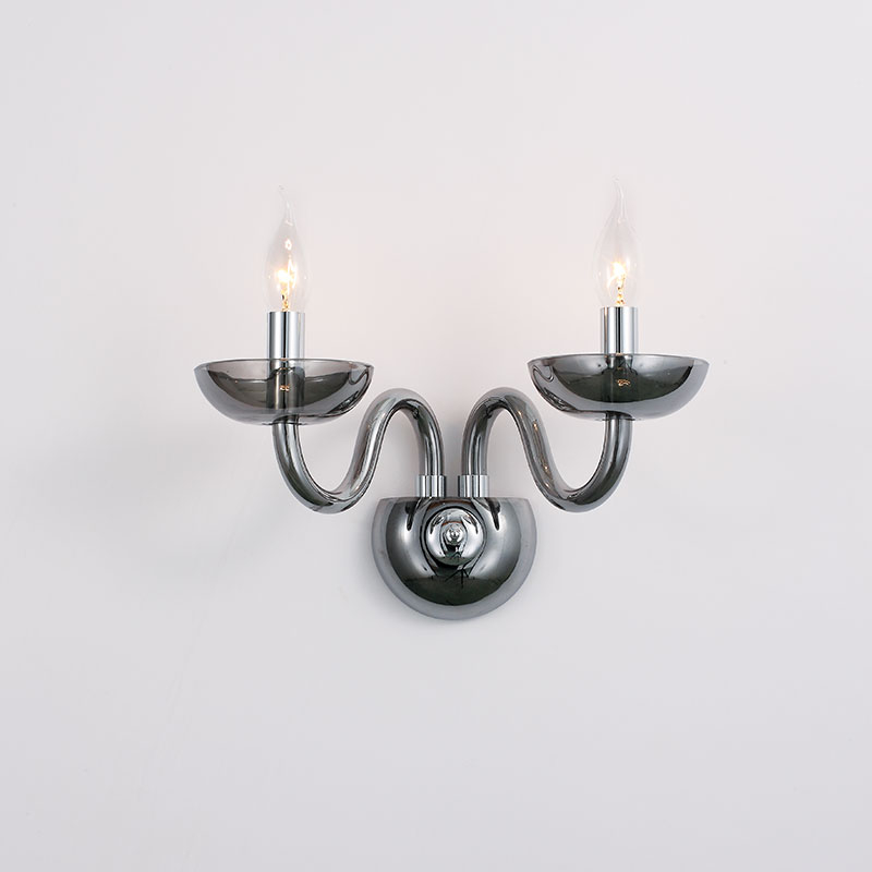 Απλίκα Τοίχου Aca Lunaria BLK82182WSGC Tint