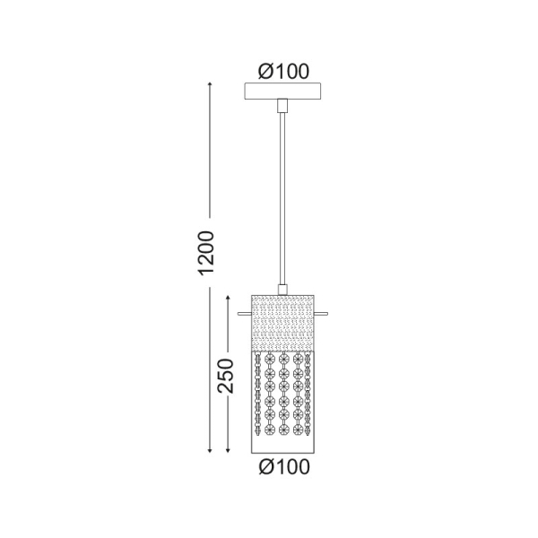 Φωτιστικό Οροφής Μονόφωτο Aca Mia DLA6831 Chrome