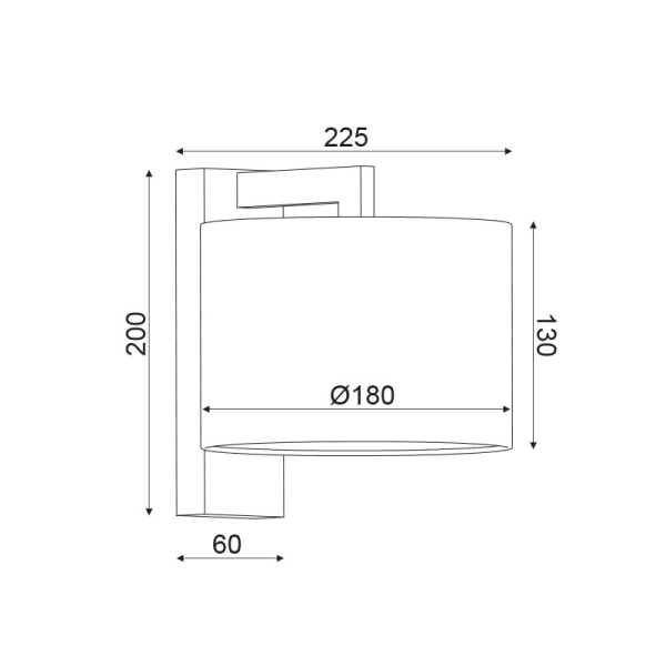 Απλίκα Τοίχου Aca Circe OD5612W White