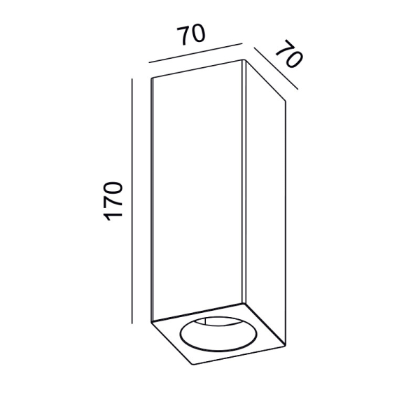 Σποτ Μονόφωτο Aca Ruth G95201C Gypsum