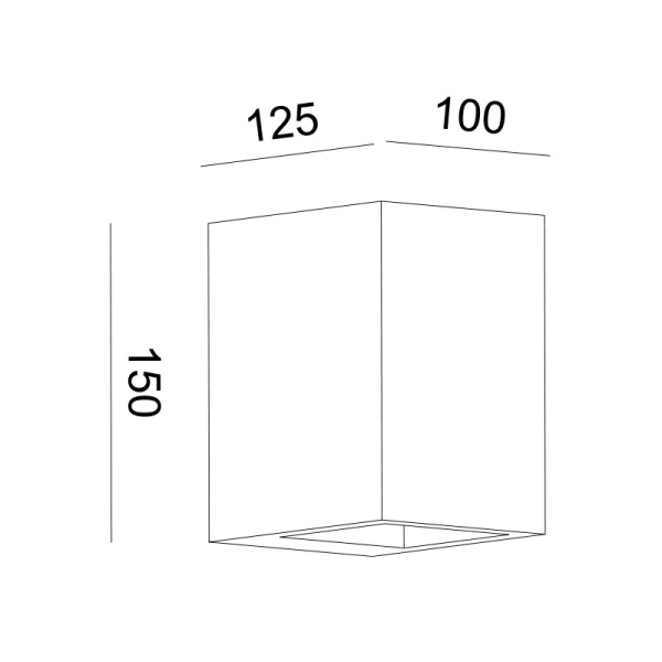 Απλίκα Τοίχου Aca Block G85231W Gypsum