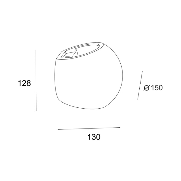 Απλίκα Τοίχου Aca Ibon G85311W Gypsum