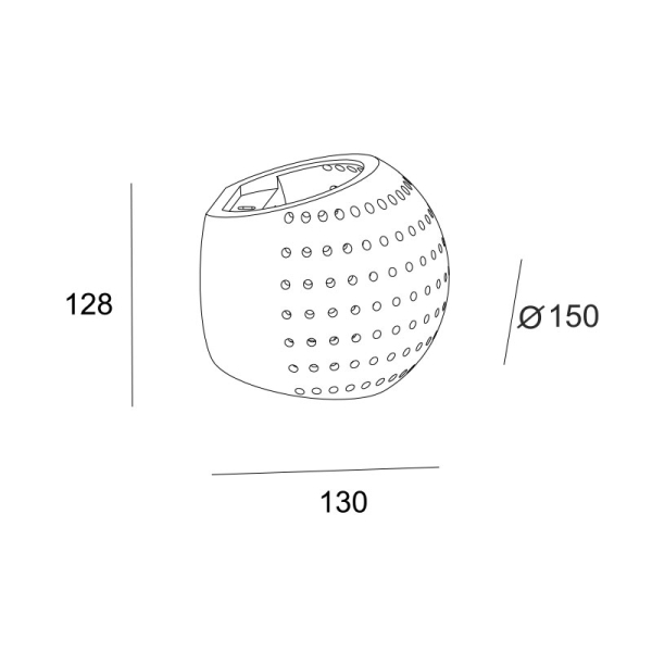 Απλίκα Τοίχου Aca Ibon G85321W Gypsum