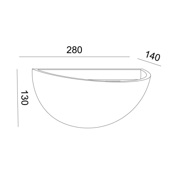 Απλίκα Τοίχου Aca Herlo G85211W Gypsum