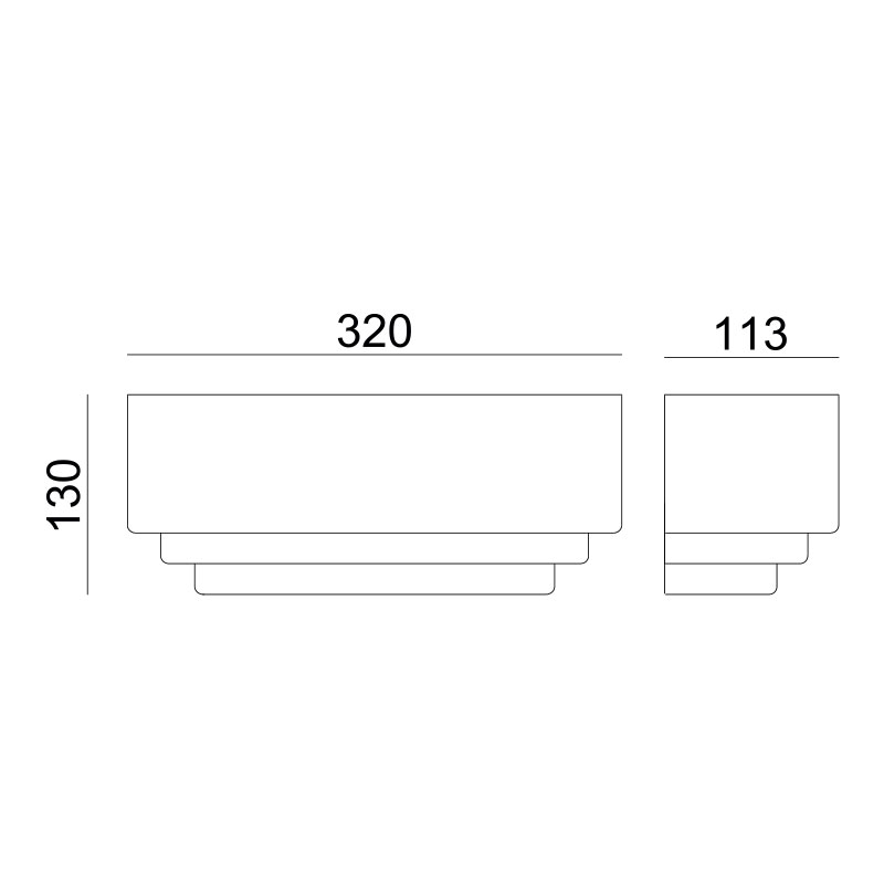 Απλίκα Τοίχου Aca Tabs G85541W Gypsum Home Φωτιστικά Spitishop