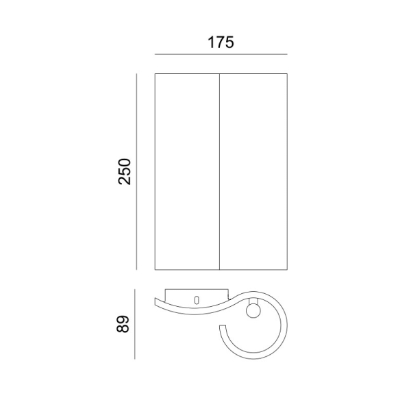 Απλίκα Τοίχου Aca Boek G85612W Gypsum