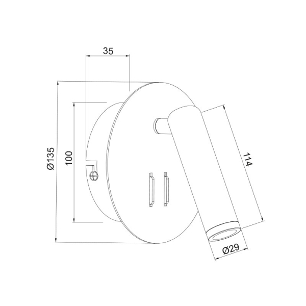 Απλίκα Τοίχου LED Aca Zeus SF1801LEDW White