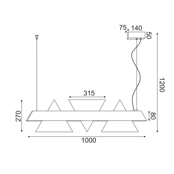 Φωτιστικό Οροφής LED Aca Armstrong DCR39215 Black/Clear