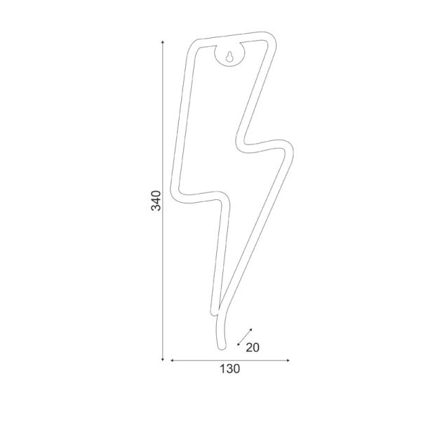 Διακοσμητικό Φωτιστικό Τοίχου LED Aca X04986318 Blue