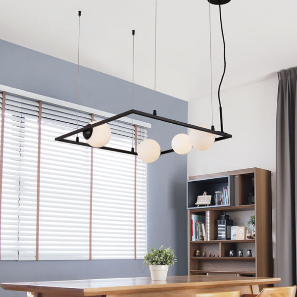 Φωτιστικό Οροφής Πολύφωτο Aca Quadro OD91584PB Black