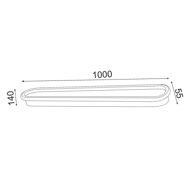 Απλίκα Τοίχου LED Dimmable Aca Solo BR20LEDC100WHD White